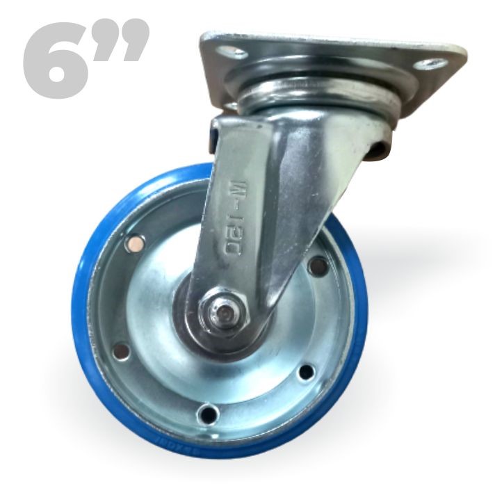 Roda Trolley Caster 6 Inch Swivel With Ball Bearing